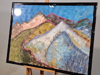 Schilderij, maya wildevuur, landschap - afbeelding 3 van  7