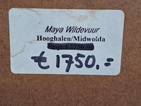 Schilderij, maya wildevuur, landschap - afbeelding 7 van  7