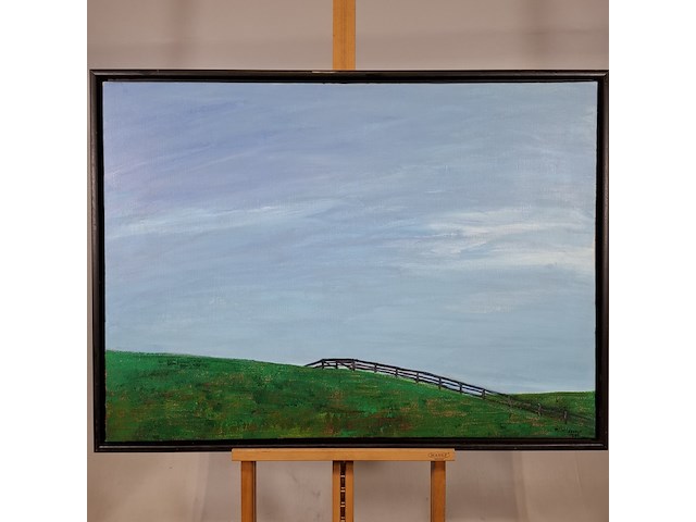 Schilderij, maya wildevuur, landschap/de dijk - afbeelding 2 van  9