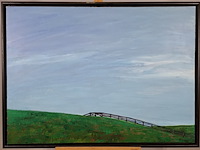 Schilderij, maya wildevuur, landschap/de dijk - afbeelding 2 van  9