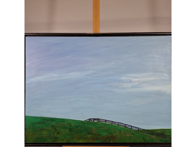 Schilderij, maya wildevuur, landschap/de dijk - afbeelding 3 van  9