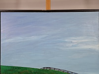 Schilderij, maya wildevuur, landschap/de dijk - afbeelding 3 van  9