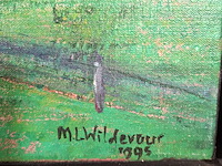 Schilderij, maya wildevuur, landschap/de dijk - afbeelding 5 van  9