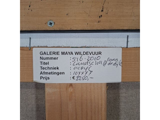 Schilderij, maya wildevuur, landschap/de dijk - afbeelding 9 van  9