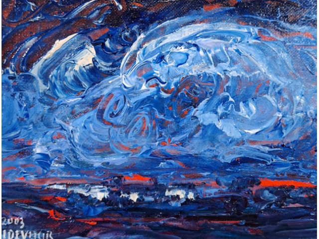 Schilderij, maya wildevuur, luchten - afbeelding 1 van  7