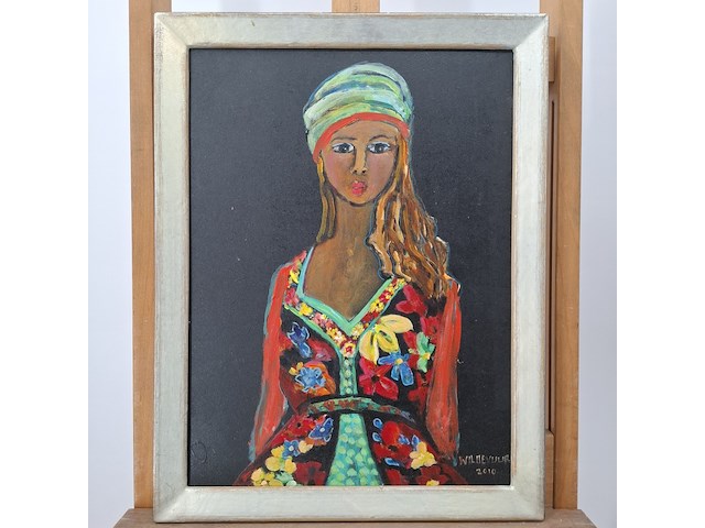 Schilderij, maya wildevuur, meisje, 2010 - afbeelding 3 van  10