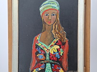 Schilderij, maya wildevuur, meisje, 2010 - afbeelding 3 van  10