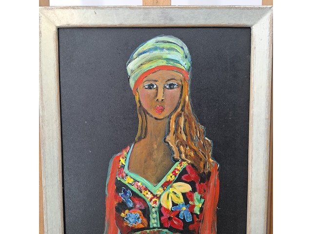 Schilderij, maya wildevuur, meisje, 2010 - afbeelding 4 van  10