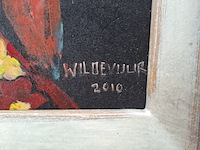 Schilderij, maya wildevuur, meisje, 2010 - afbeelding 6 van  10