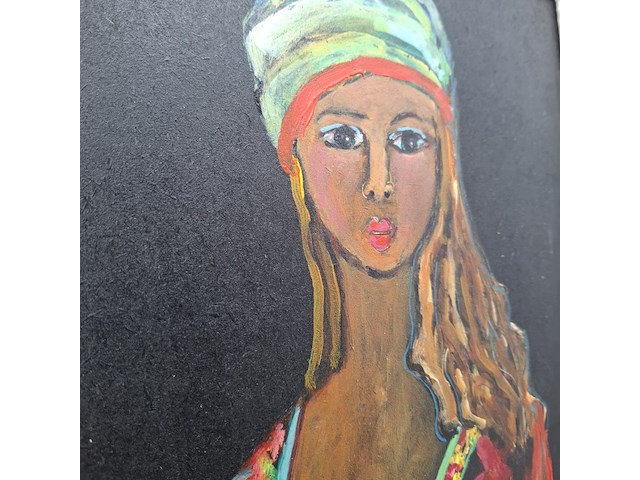 Schilderij, maya wildevuur, meisje, 2010 - afbeelding 7 van  10