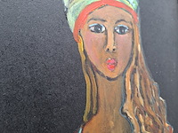 Schilderij, maya wildevuur, meisje, 2010 - afbeelding 7 van  10