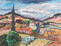 Schilderij, maya wildevuur, mirabel aux baronnies, 2000 - afbeelding 1 van  7