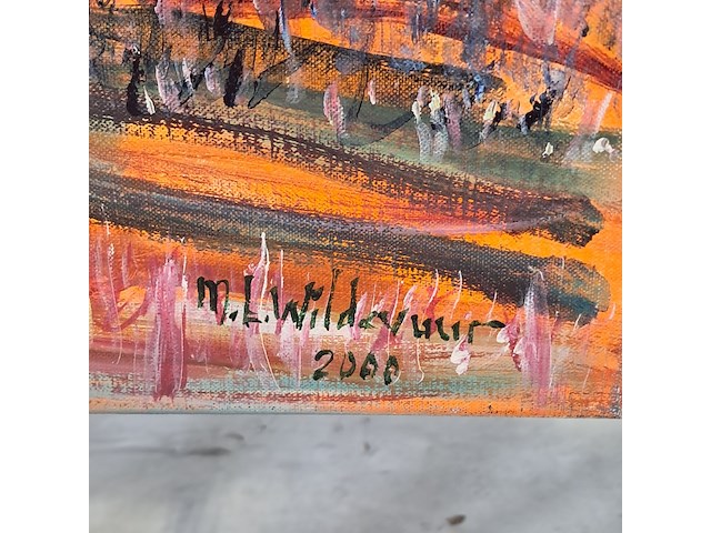 Schilderij, maya wildevuur, mirabel aux baronnies, 2000 - afbeelding 5 van  7