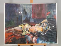 Schilderij, maya wildevuur, nirala, 1991 - afbeelding 2 van  8