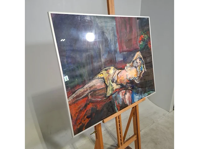 Schilderij, maya wildevuur, nirala, 1991 - afbeelding 3 van  8