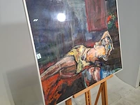 Schilderij, maya wildevuur, nirala, 1991 - afbeelding 3 van  8