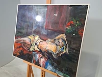 Schilderij, maya wildevuur, nirala, 1991 - afbeelding 4 van  8