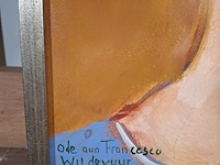 Schilderij, maya wildevuur, ode aan francesco, 2008 - afbeelding 4 van  8