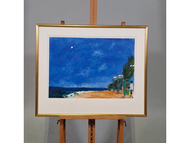 Schilderij, maya wildevuur, palmen - afbeelding 2 van  8