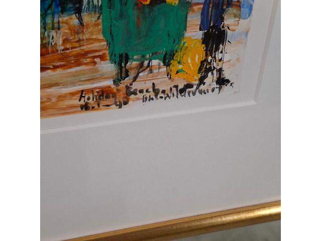 Schilderij, maya wildevuur, palmen - afbeelding 3 van  8