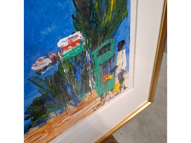 Schilderij, maya wildevuur, palmen - afbeelding 6 van  8