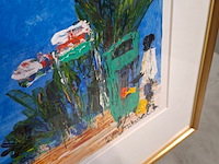 Schilderij, maya wildevuur, palmen - afbeelding 6 van  8