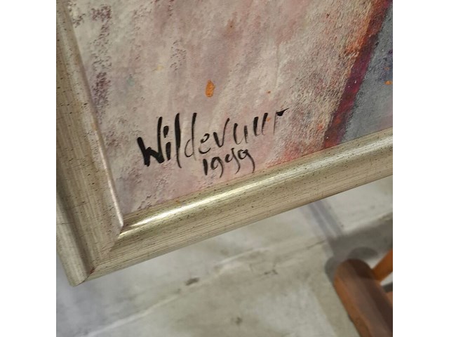 Schilderij, maya wildevuur, poort, 1999 - afbeelding 3 van  8