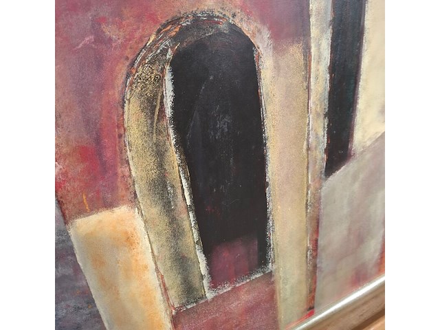 Schilderij, maya wildevuur, poort, 1999 - afbeelding 6 van  8