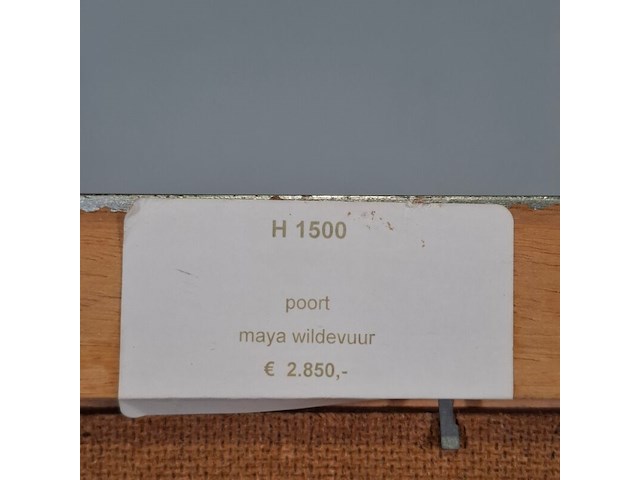 Schilderij, maya wildevuur, poort, 1999 - afbeelding 8 van  8