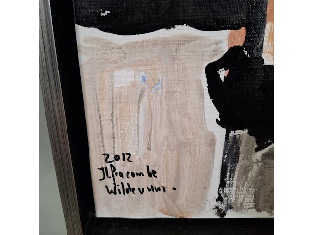 Schilderij, maya wildevuur, vrouw met chihuahua, 2012 - afbeelding 5 van  7