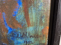 Schilderij, maya wildevuur, zwangere naakte vrouw - afbeelding 5 van  8