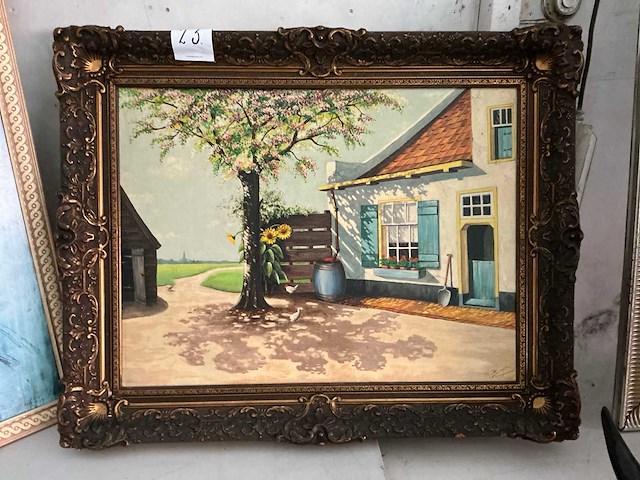 Schilderij m.h. v.d. burght - afbeelding 2 van  4