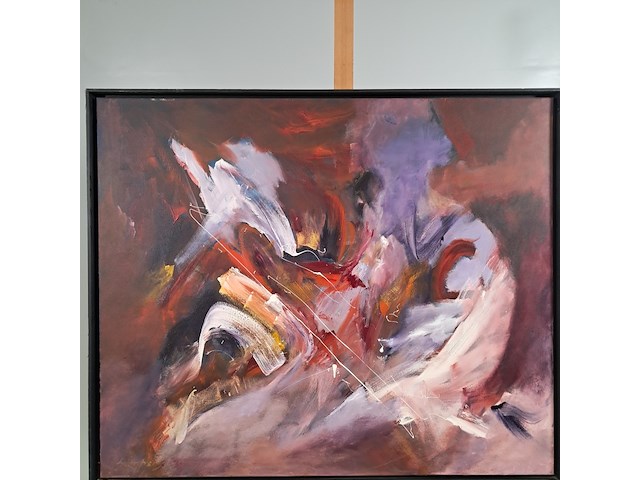 Schilderij, mieke sampers, rapsody in red, 1993 - afbeelding 2 van  8