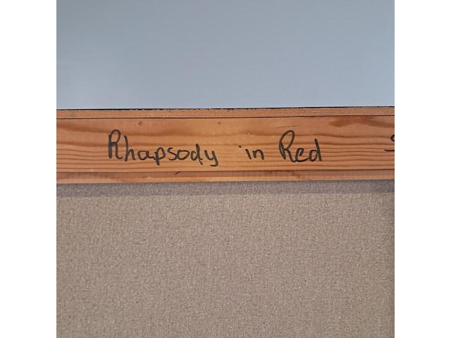 Schilderij, mieke sampers, rapsody in red, 1993 - afbeelding 7 van  8