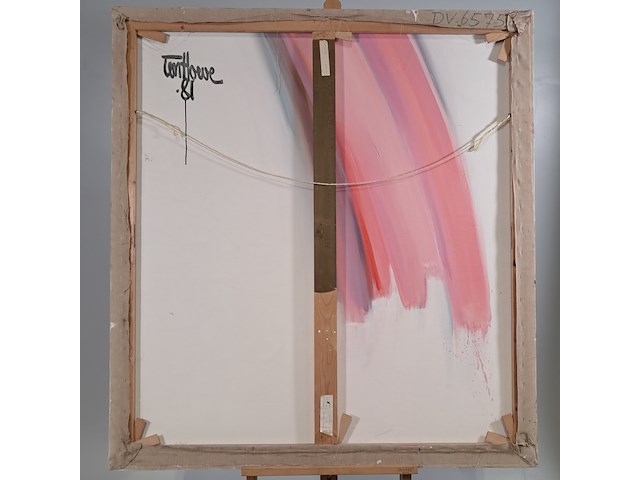 Schilderij, m.j. ten hoeve, no. 2, 1981 - afbeelding 5 van  8