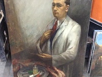 Schilderij: o van vosselen zelfportret - afbeelding 1 van  3