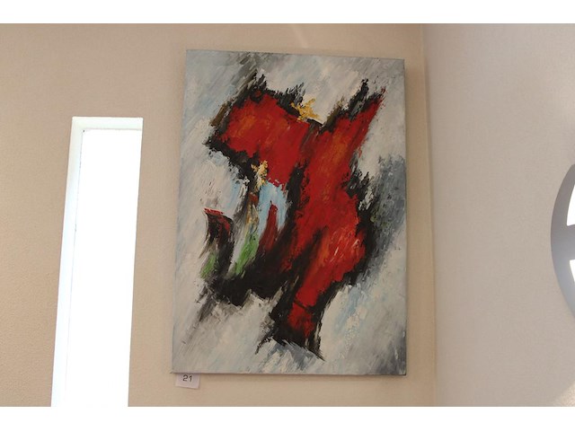 Schilderij op doek met afmeting 70 x 100 cm. - afbeelding 1 van  2