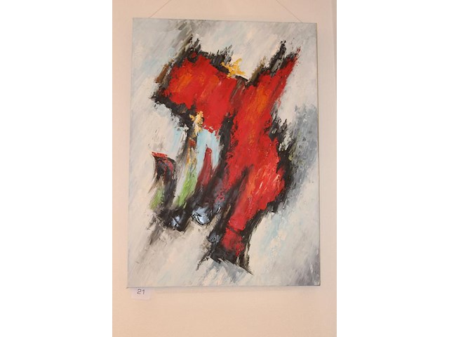 Schilderij op doek met afmeting 70 x 100 cm. - afbeelding 2 van  2