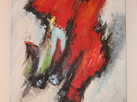 Schilderij op doek met afmeting 70 x 100 cm. - afbeelding 2 van  2