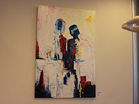 Schilderij op doek met afmeting 80 x 120 cm gesigneerd c. stompe. - afbeelding 1 van  3
