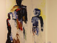 Schilderij op doek met afmeting 80 x 120 cm gesigneerd c. stompe. - afbeelding 2 van  3
