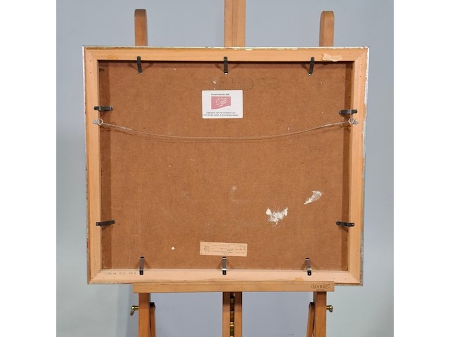 Schilderij op paneel, j. visser, haven - afbeelding 4 van  5