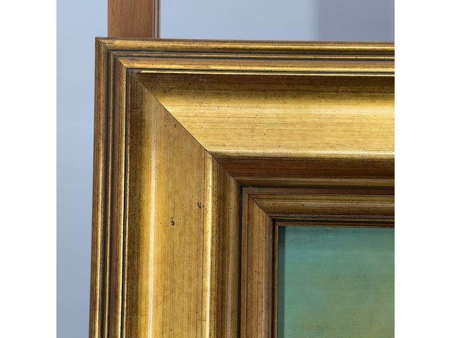 Schilderij op paneel, 'schaatsen winterlandschap' - afbeelding 5 van  9