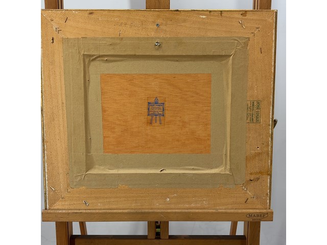 Schilderij op paneel, 'schaatsen winterlandschap' - afbeelding 6 van  9