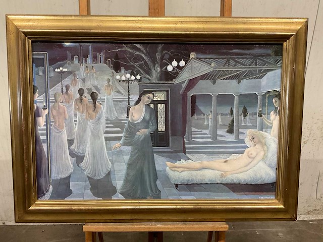 Schilderij “p.delvaux” - afbeelding 1 van  6