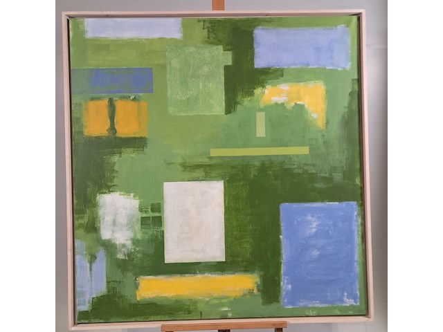 Schilderij, pim piët, landschap ruimtes, 1988 - afbeelding 1 van  8