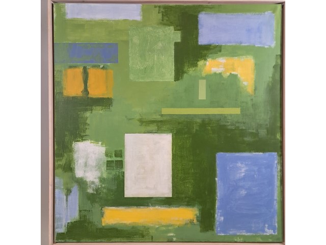 Schilderij, pim piët, landschap ruimtes, 1988 - afbeelding 2 van  8