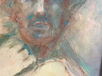 Schilderij portret getekend o. hoge - afbeelding 2 van  3