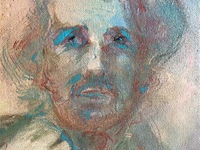 Schilderij portret getekend o. hoge - afbeelding 3 van  3