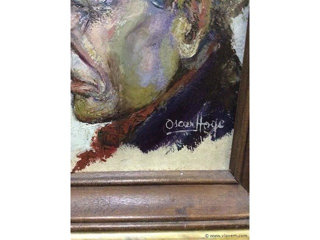 Schilderij portret ( oscar hoge ) - afbeelding 3 van  3